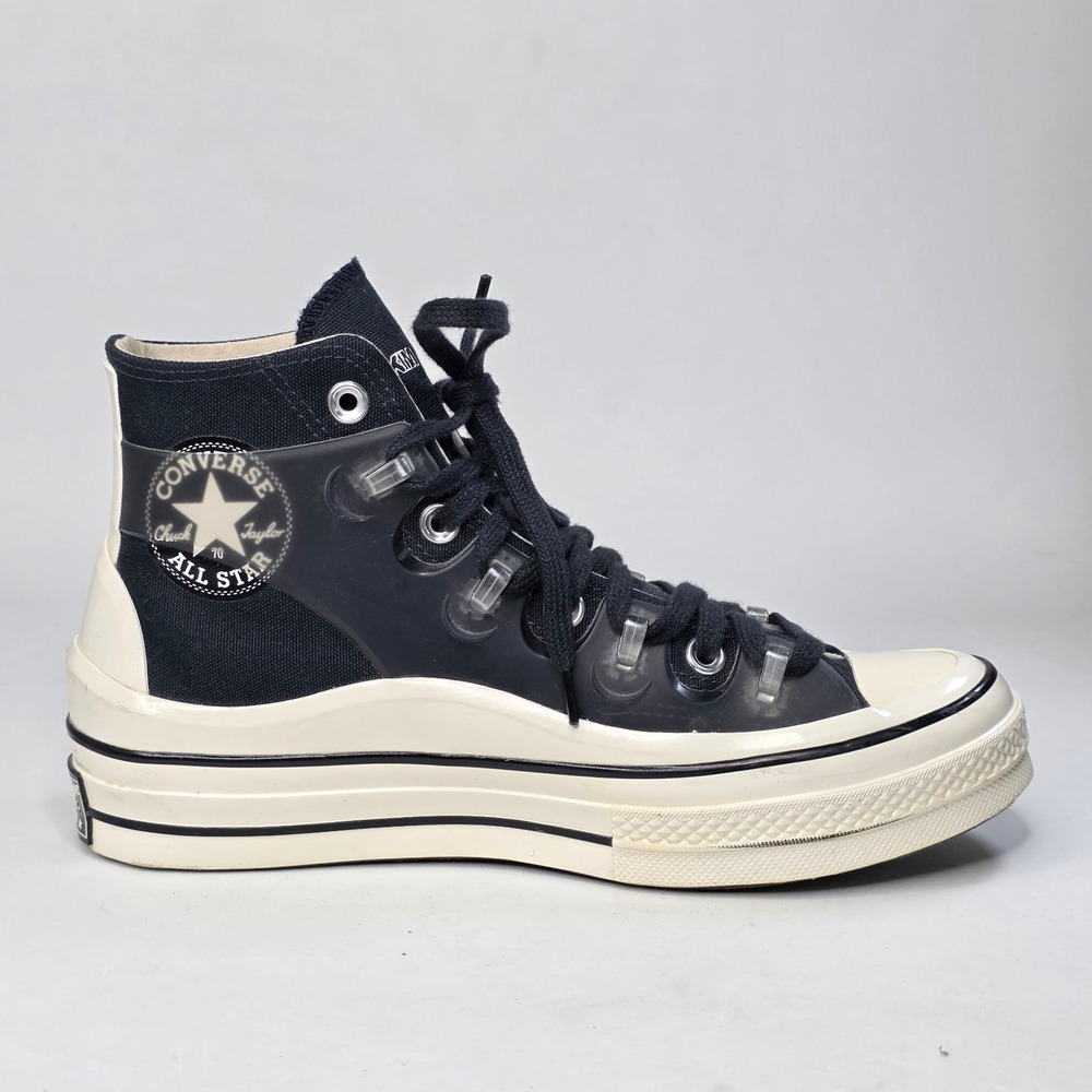 Converse Kim Jones Chuck 70 High Top Black Egret Sneakers Men's 6.5 Women's 8.5 - Picture 5 of 16